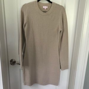 Pink Lily Beige Sweater Dress Medium